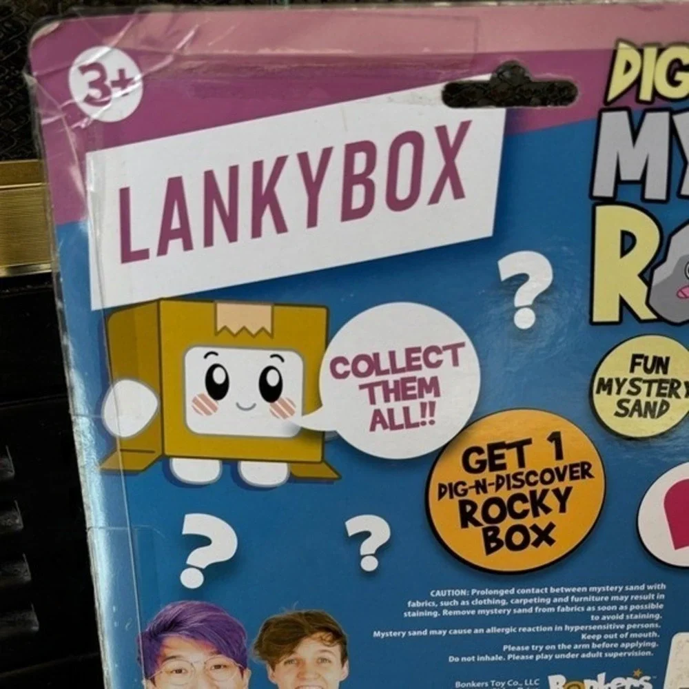 Bonkers Lanky Box Kids Dig-N-Discover Mystery Rocky Set NEW